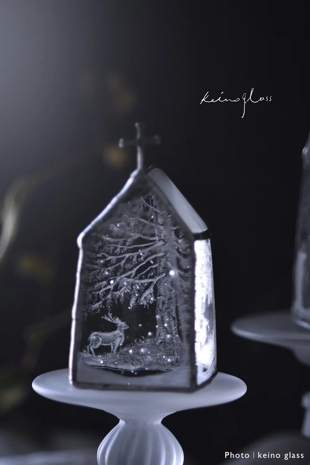 keino glass｜winter forest《1》｜｜SCRIPTORIUM｜菫色の写字室