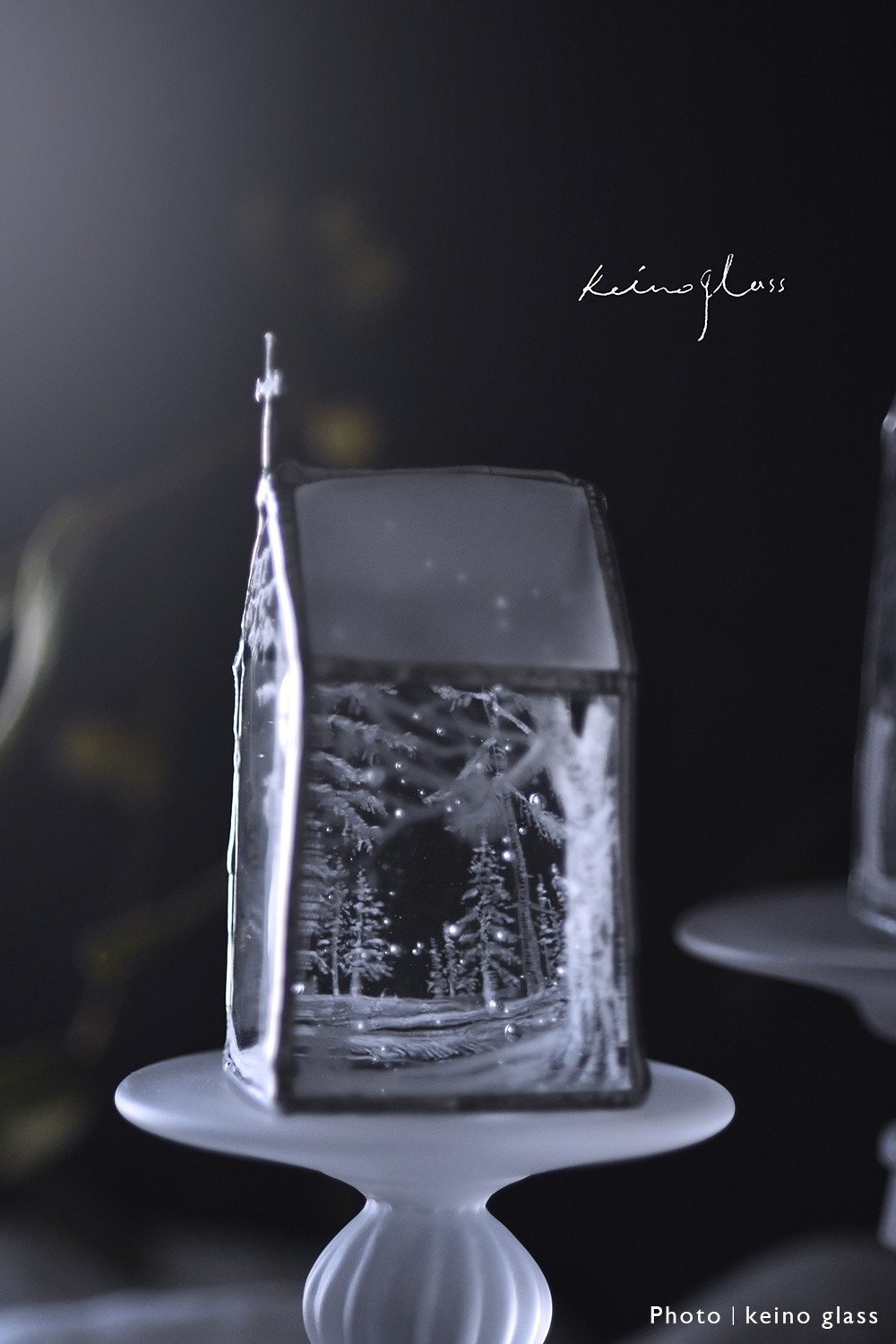 keino glass｜winter forest《1》｜｜SCRIPTORIUM｜菫色の写字室
