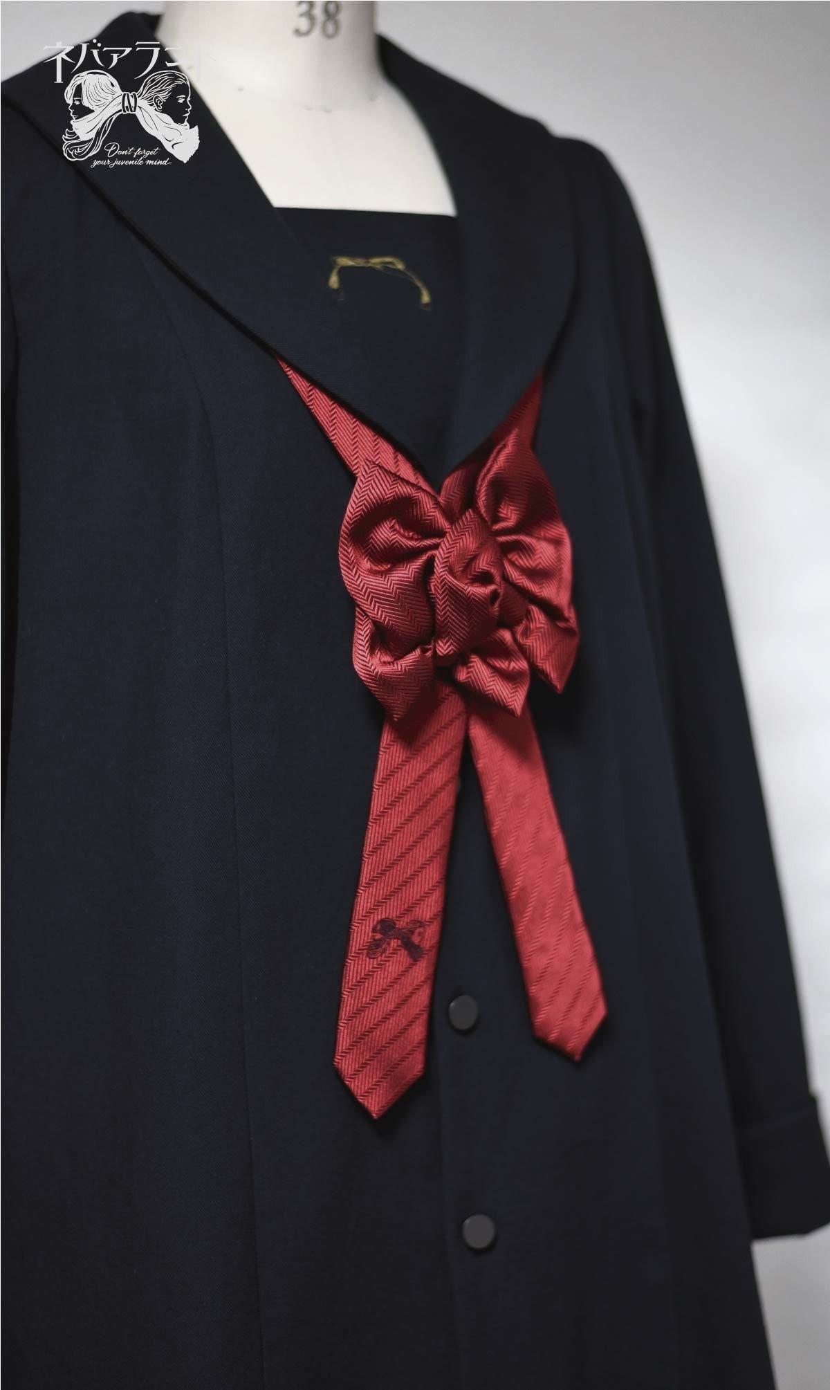 ネバアランド｜リボニッシュネクタイ・ヘリンボーン｜｜VIVIENS  