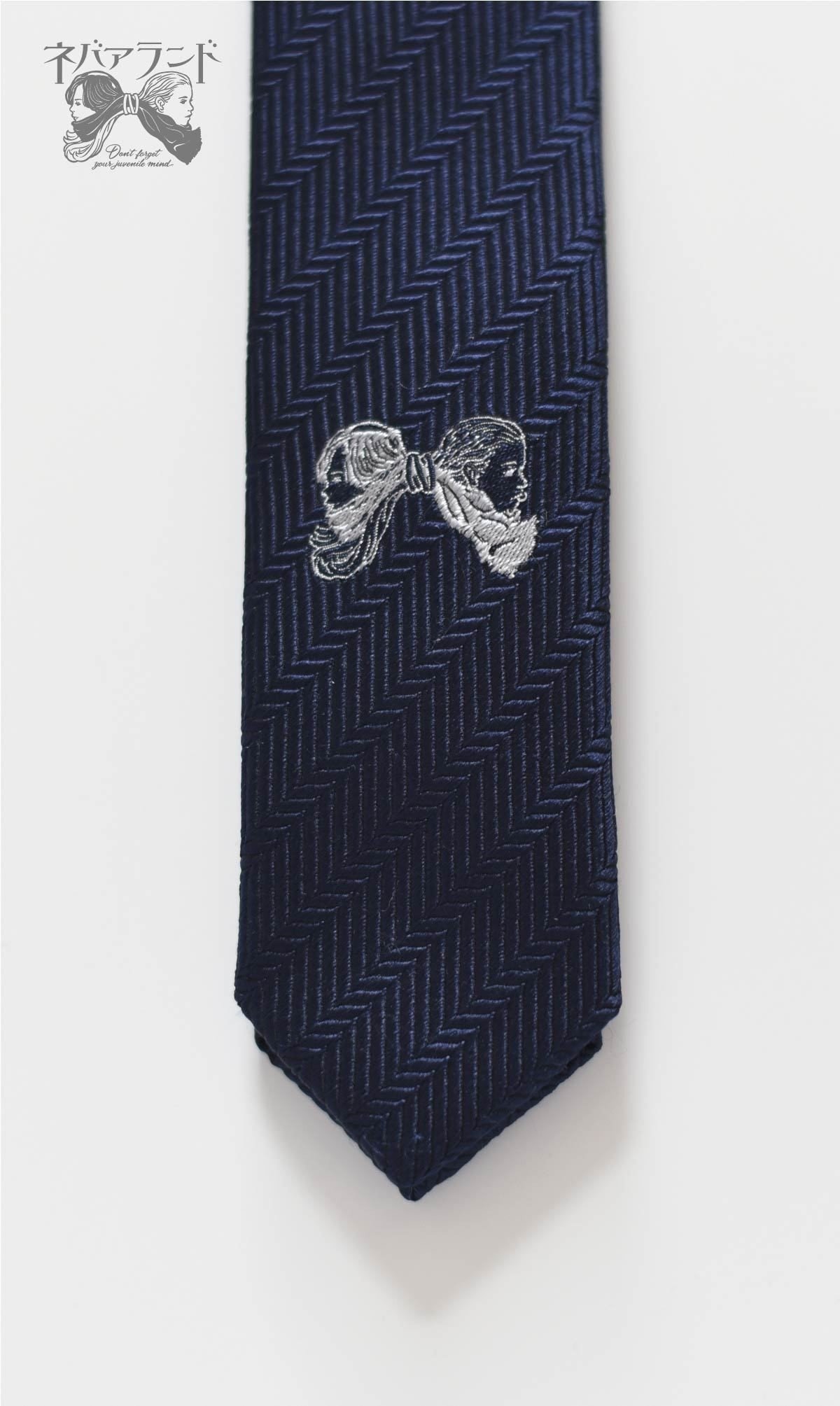 ネバアランド｜リボニッシュネクタイ・ヘリンボーン｜｜VIVIENS  
