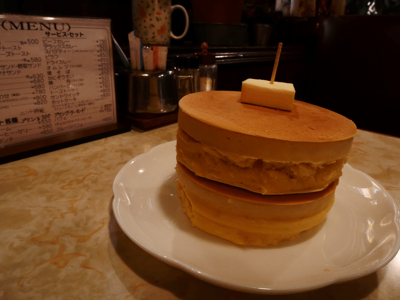 レトロな喫茶店でパンケーキ 明かり Note レトロな喫茶店でパンケーキ 明かり Note