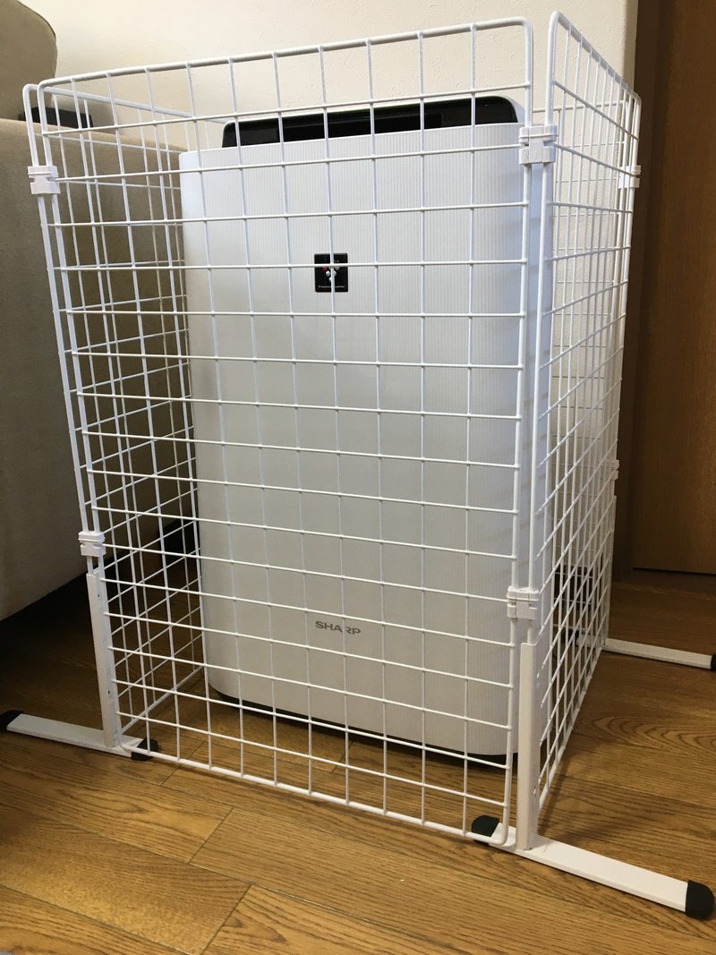 空気清浄機が赤ちゃんに触れられないように柵を作ってみた Canan Note