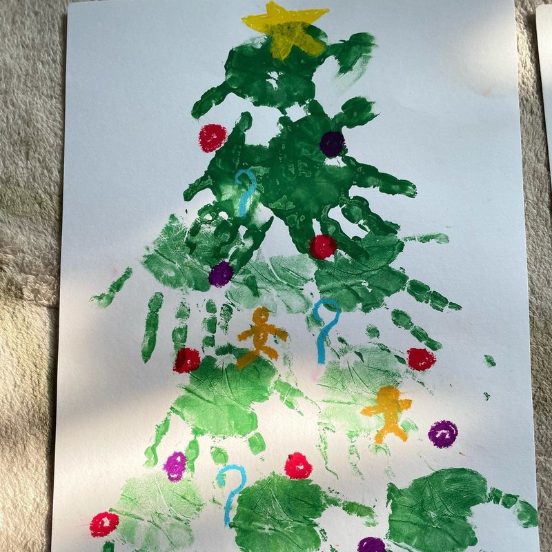 描き方 手型のクリスマスツリー 色いろ遊びすと Note 描き方 手型のクリスマスツリー 色いろ遊びすと Note