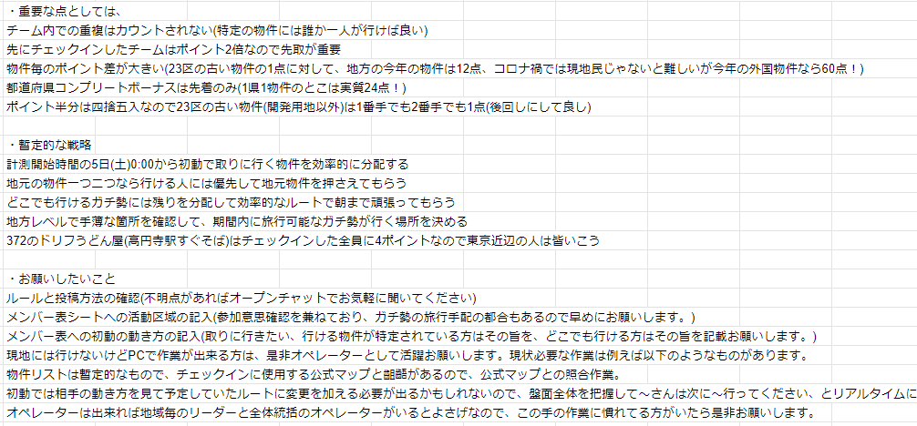 クソ物件go 緑軍記録 Tnihei Note