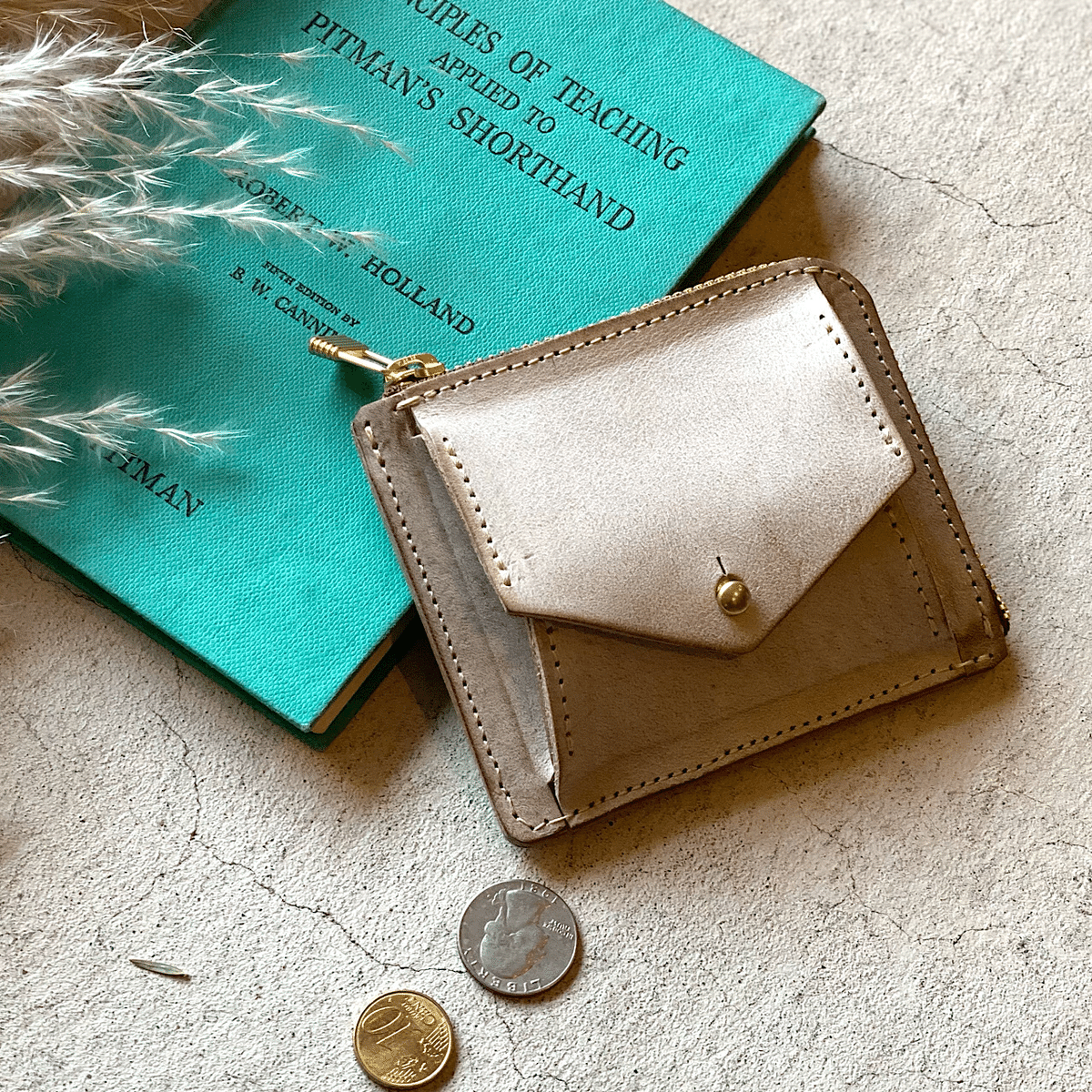 LONA 財布 チョコ （Box mini wallet -ento-/Black（ブラック