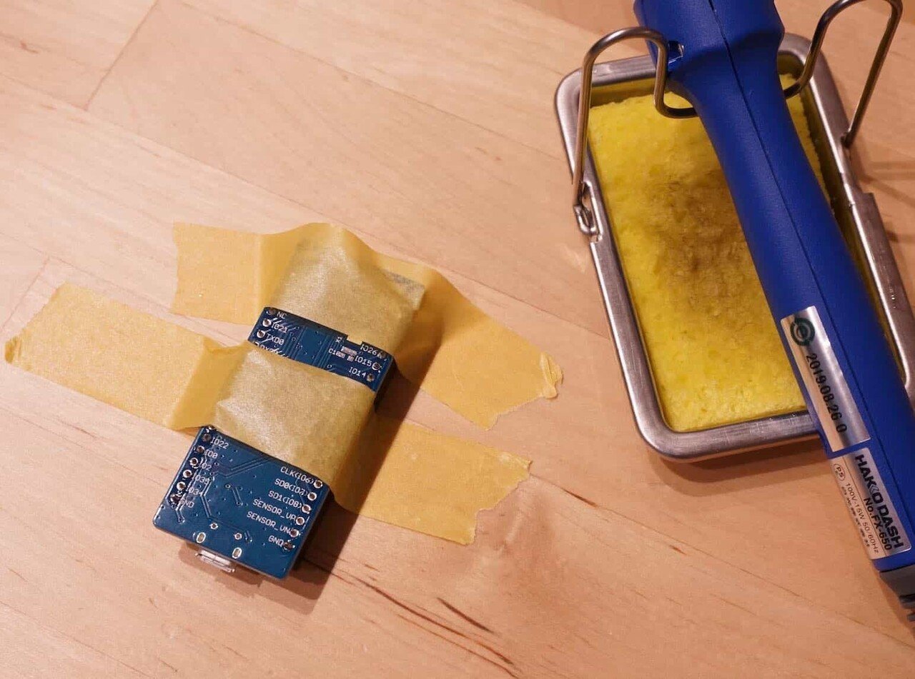 ESP32開発ボード ESPr Developer 32 にピンソケットを実装してみる