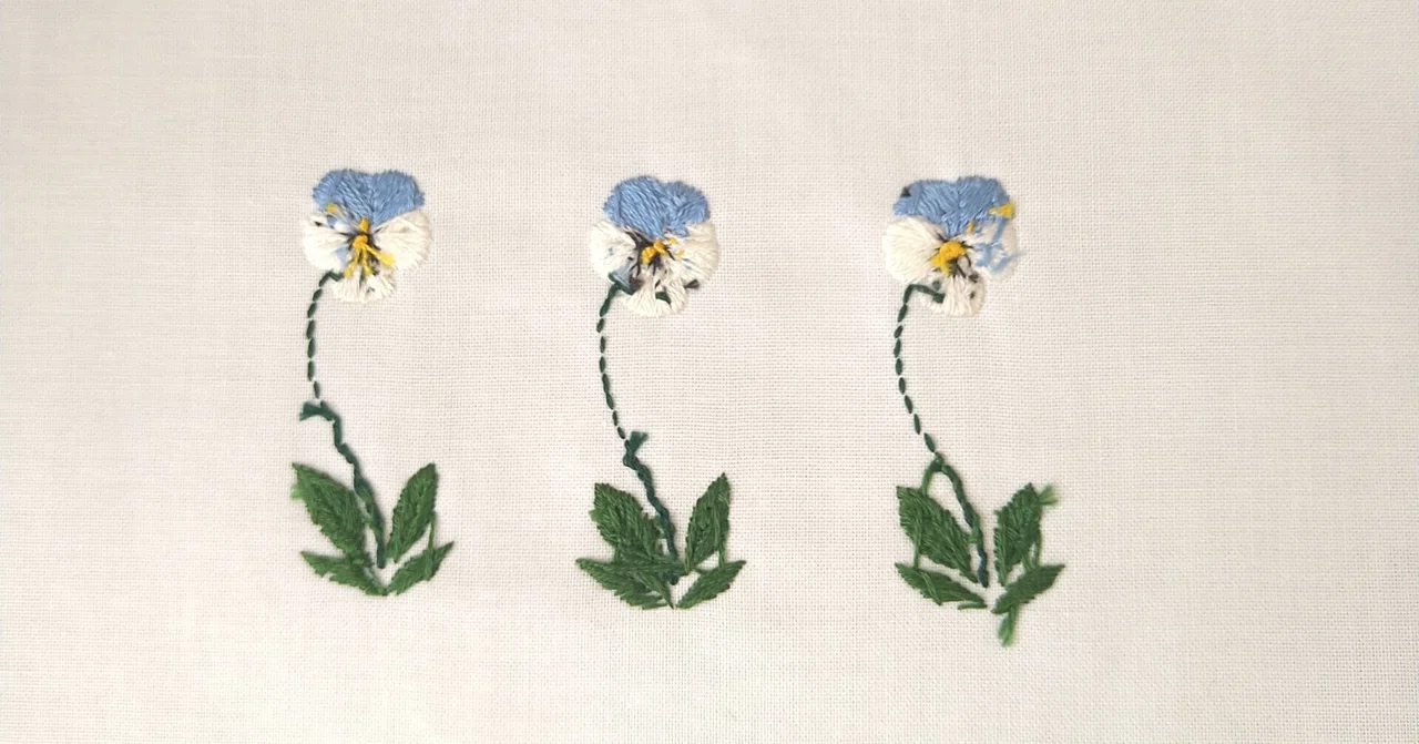 I love the back of embroidery🌿｜Apostrophe+s 刺繍雑貨作家