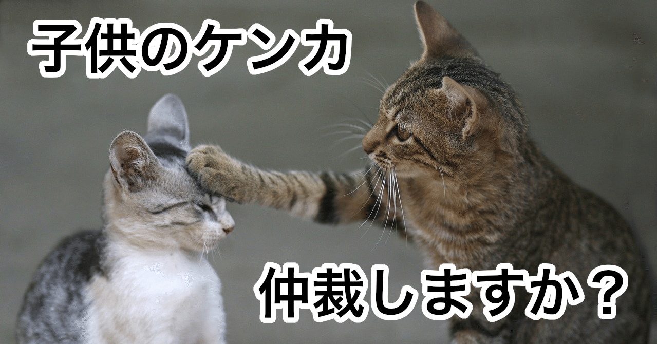 育児 子供のケンカ 仲裁しますか レシーブ緒方 Note