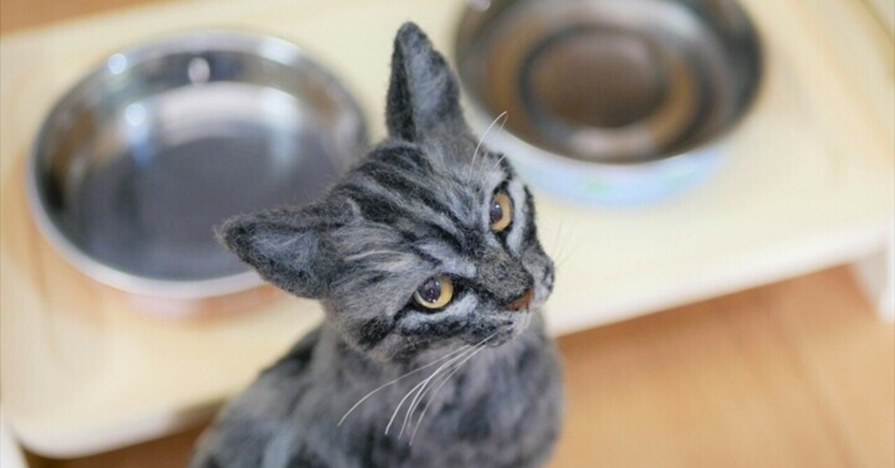 羊毛フェルトで上手に 猫顔 を作るコツ フェルトスタジオ Icchi S Room きたがわたけし Note