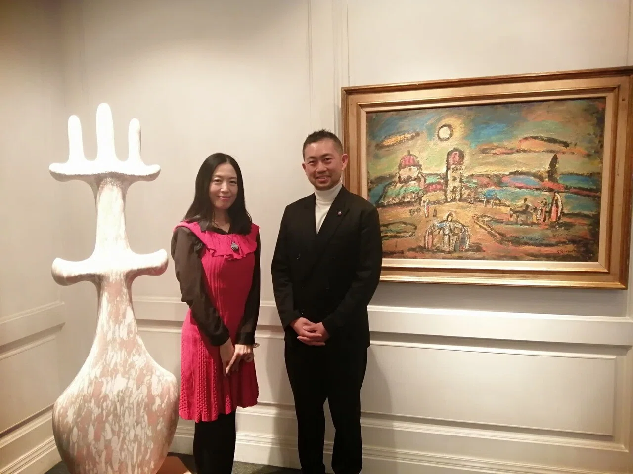 銀座だよ！ 彫刻家絹谷幸太と画家ルオーの「奇跡」のコラボ｜つあお