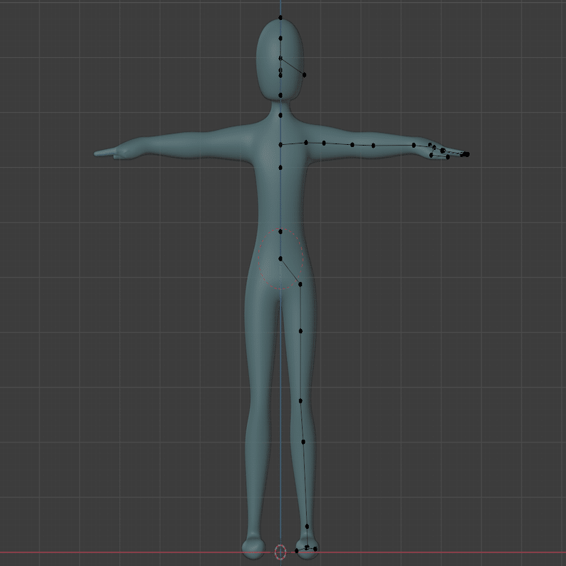 Blender さくっと素体を作成する Modifier スキン利用 Yugaki Note