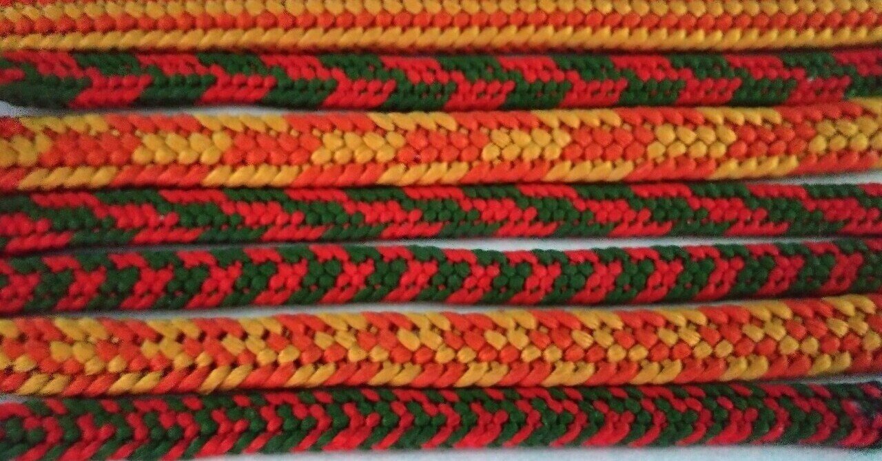 組み紐 柄の見本【八ツ瀬（16玉）】｜組み紐物語