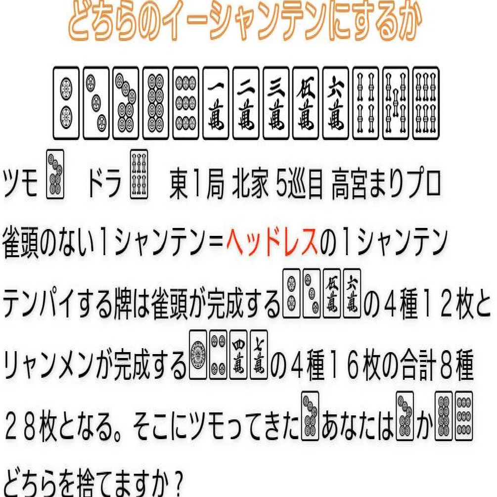 高宮まり/テンパイ-聴牌- 高宮まりプロの選択＜ヘッドレスのイーシャンテン＞ 修正版｜RM(U