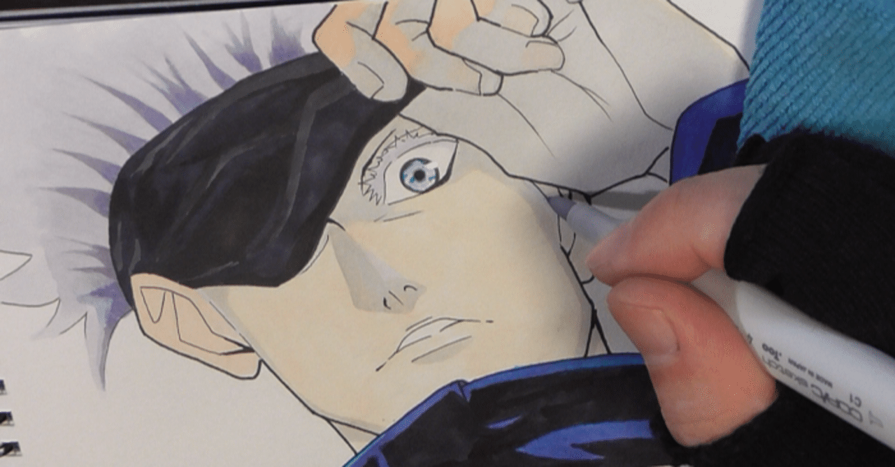 アニメ呪術廻戦 五条悟 開眼シーン描いてみました Roka Note アニメ呪術廻戦 五条悟 開眼シーン描いてみました Roka Note