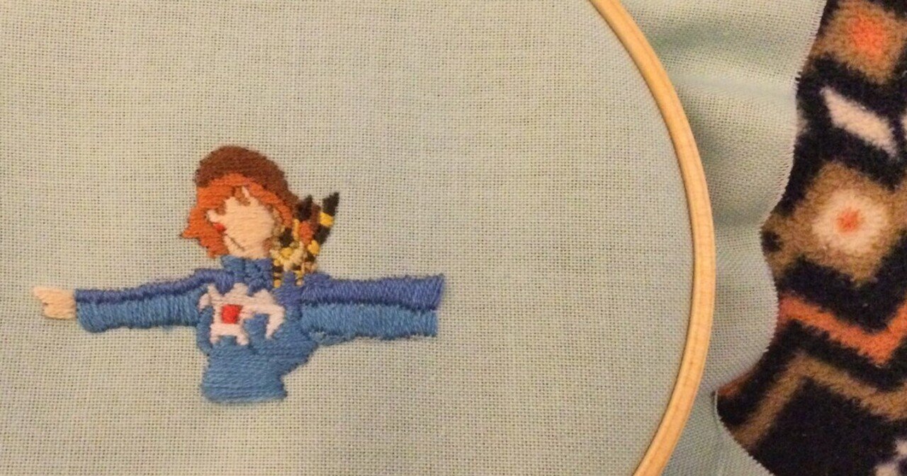 好きなものを刺繍にするよ 1 ナウシカ かんたろう Note