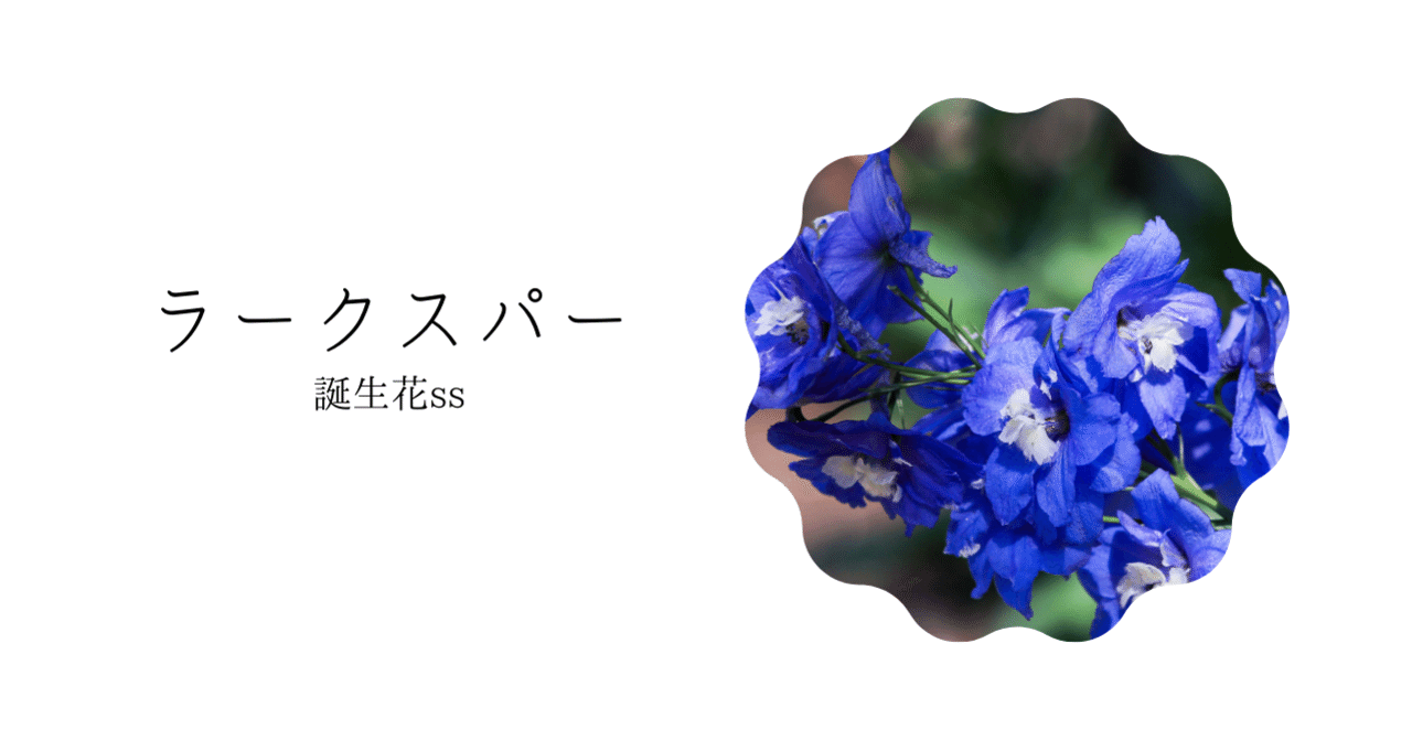 ラークスパー 誕生花ss てい Note