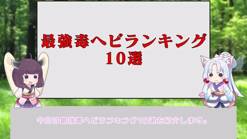 最強毒ヘビランキング10選 毒男 Busuman Note