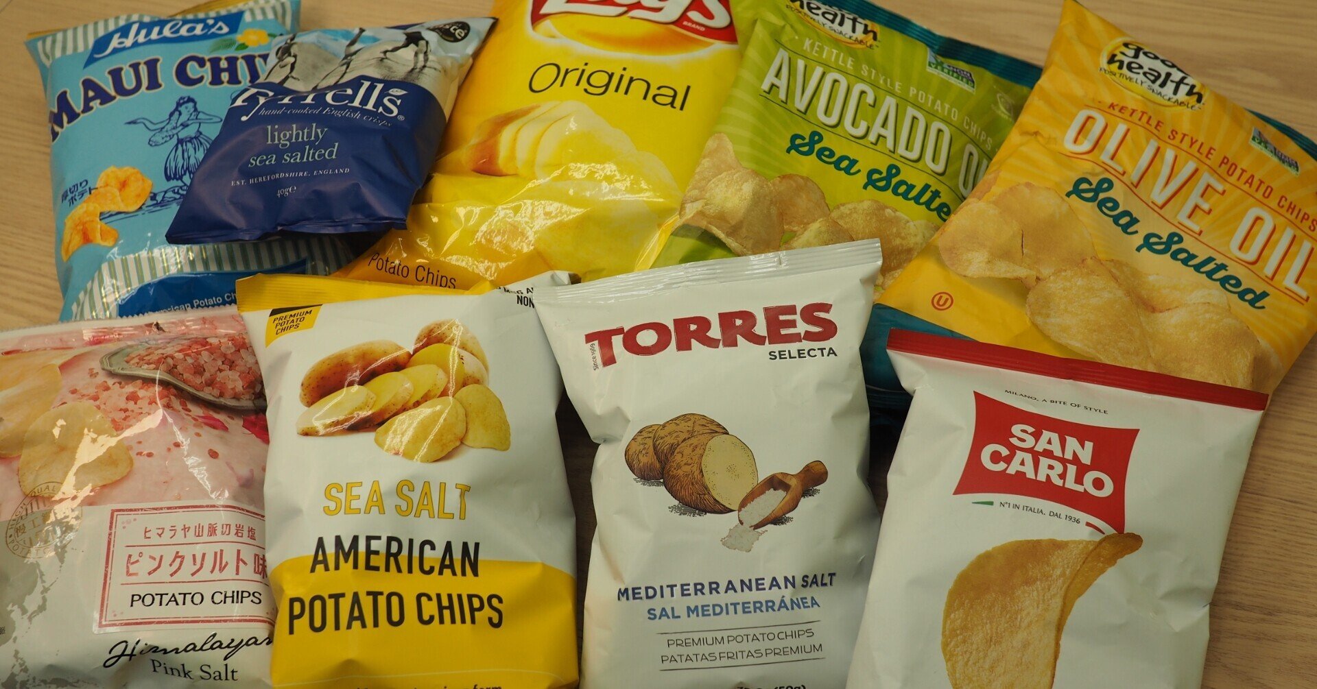 輸入ポテトチップス・塩味9種類食べ比べてみた－その2