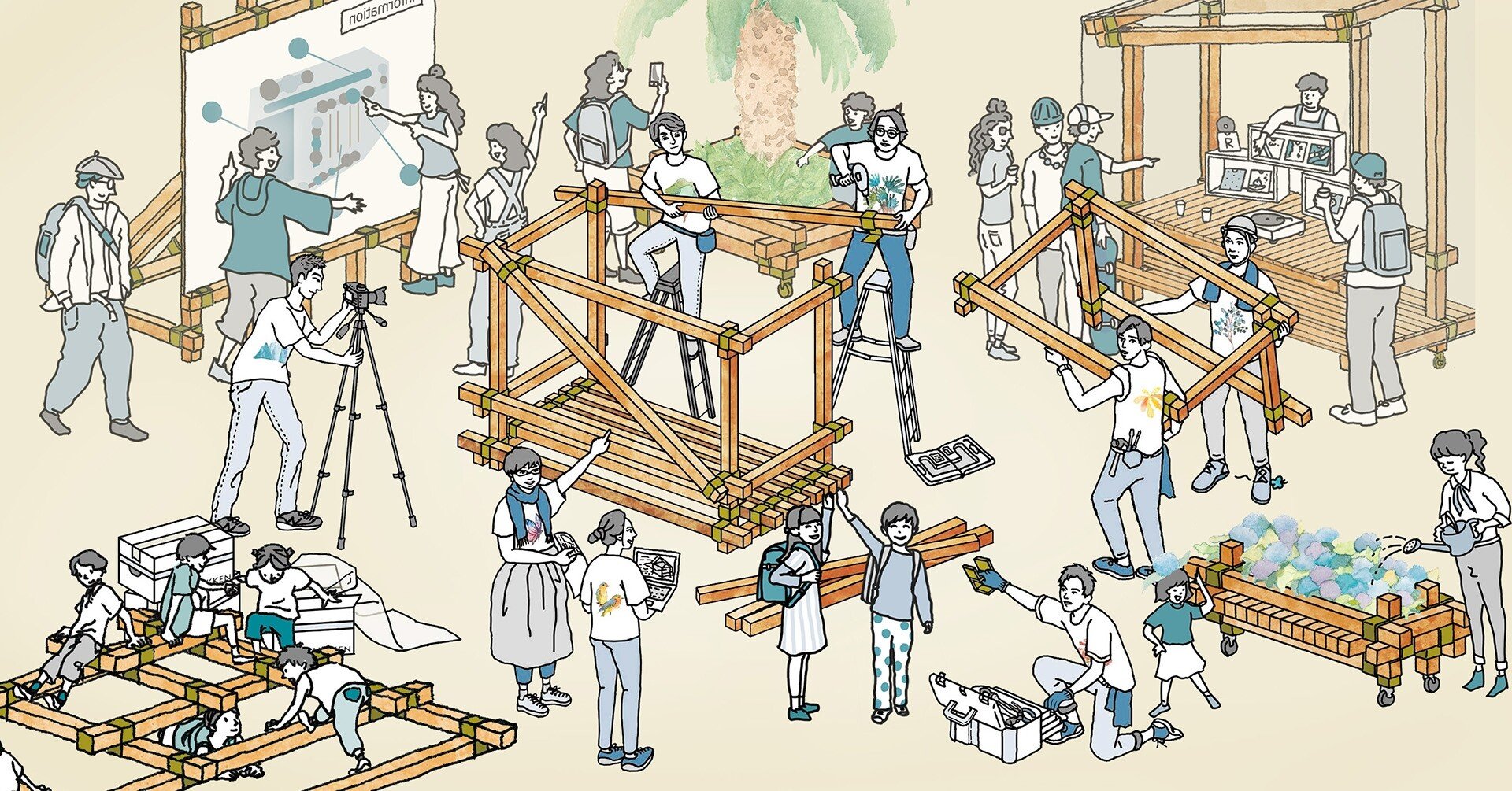 つな木 Challenge1 ― 木×人＋人×人。「つな木」のトランス