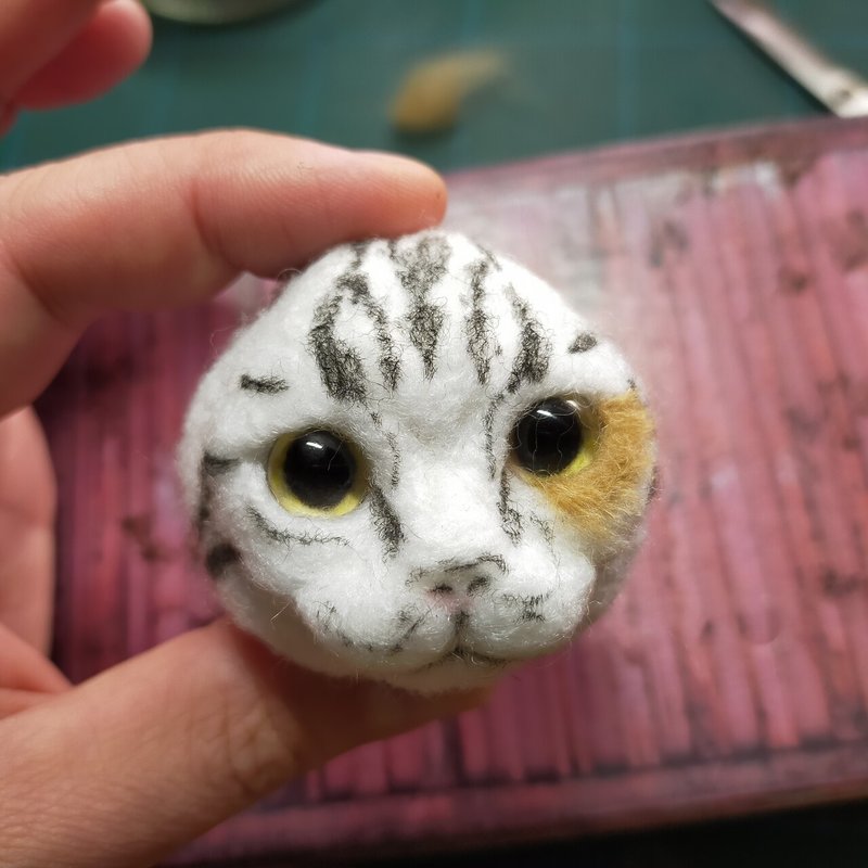 羊毛フェルトで上手に 猫顔 を作るコツ きたがわたけし Note