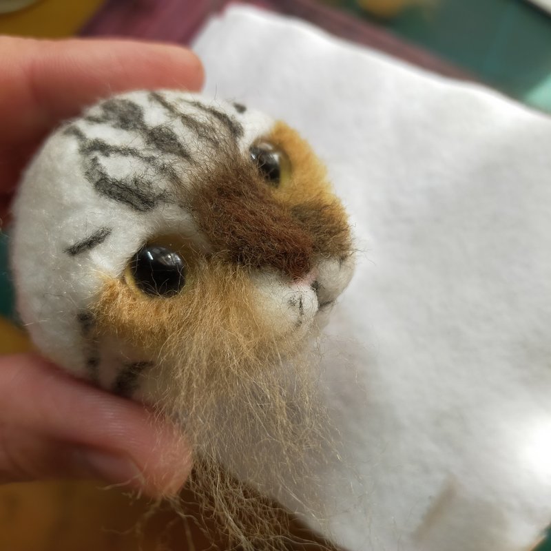 羊毛フェルトで上手に 猫顔 を作るコツ きたがわたけし Note 羊毛フェルトで上手に 猫顔 を作るコツ きたがわたけし Note
