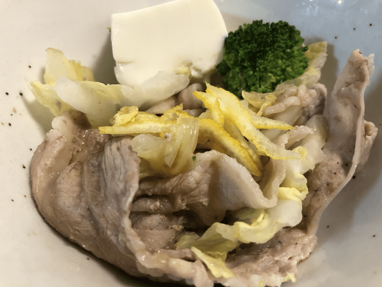 豚肉 ポン酢 白菜