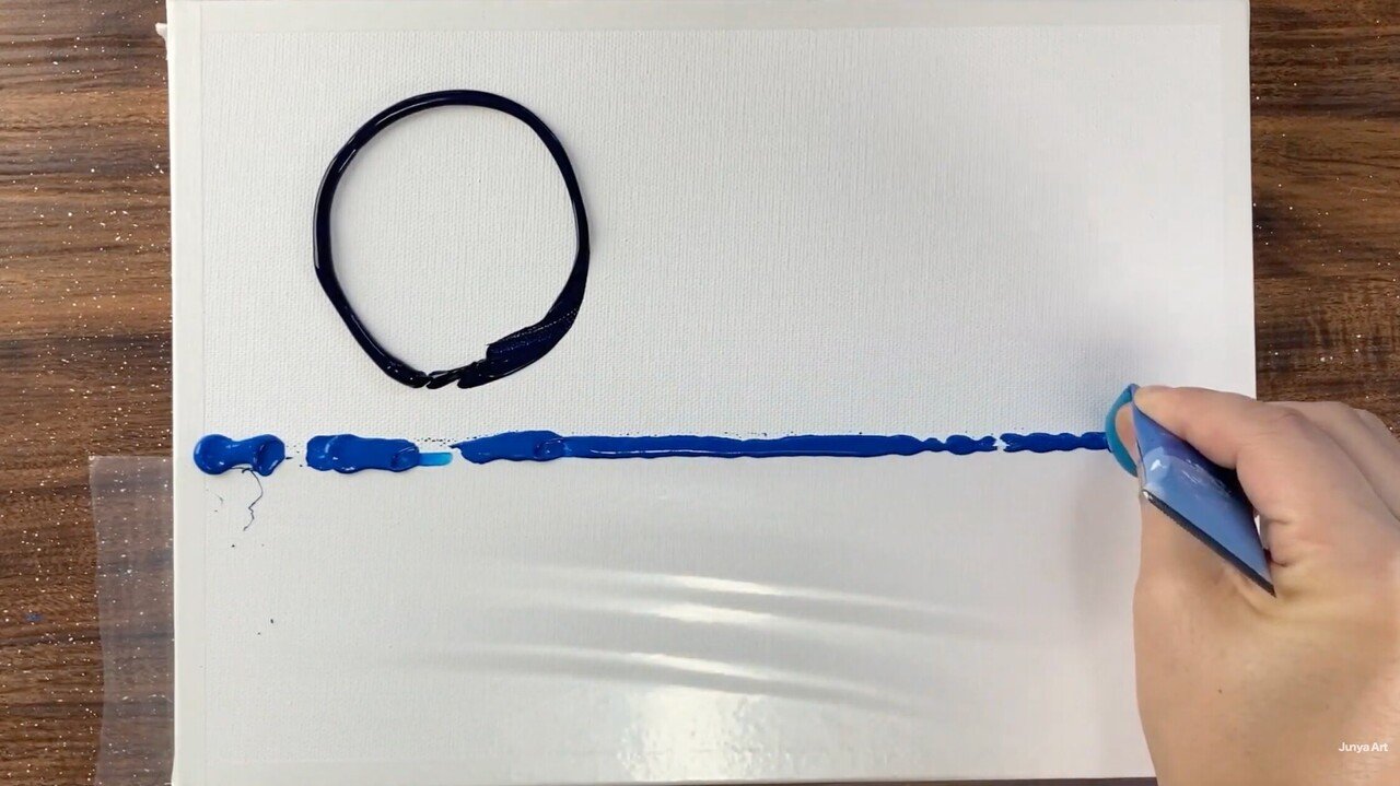 アクリル絵の具で【宇宙飛行士のクリスマス】を描く方法 | 初心者が