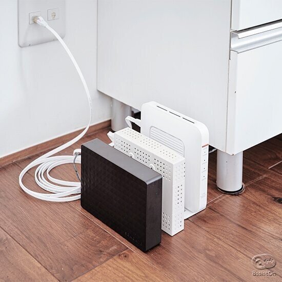 ルーターやモデム ハードディスク ケーブルをコンパクトに収納します Assiston Note ルーターやモデム ハードディスク ケーブルをコンパクトに収納します Assiston Note