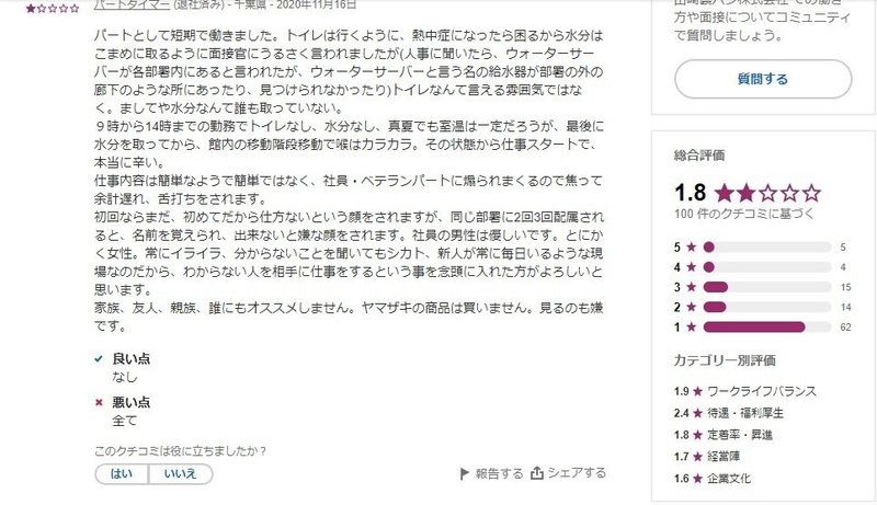 どブラックと噂のヤマザキパン工場で働いてみた ｒｉｎ1129 Note