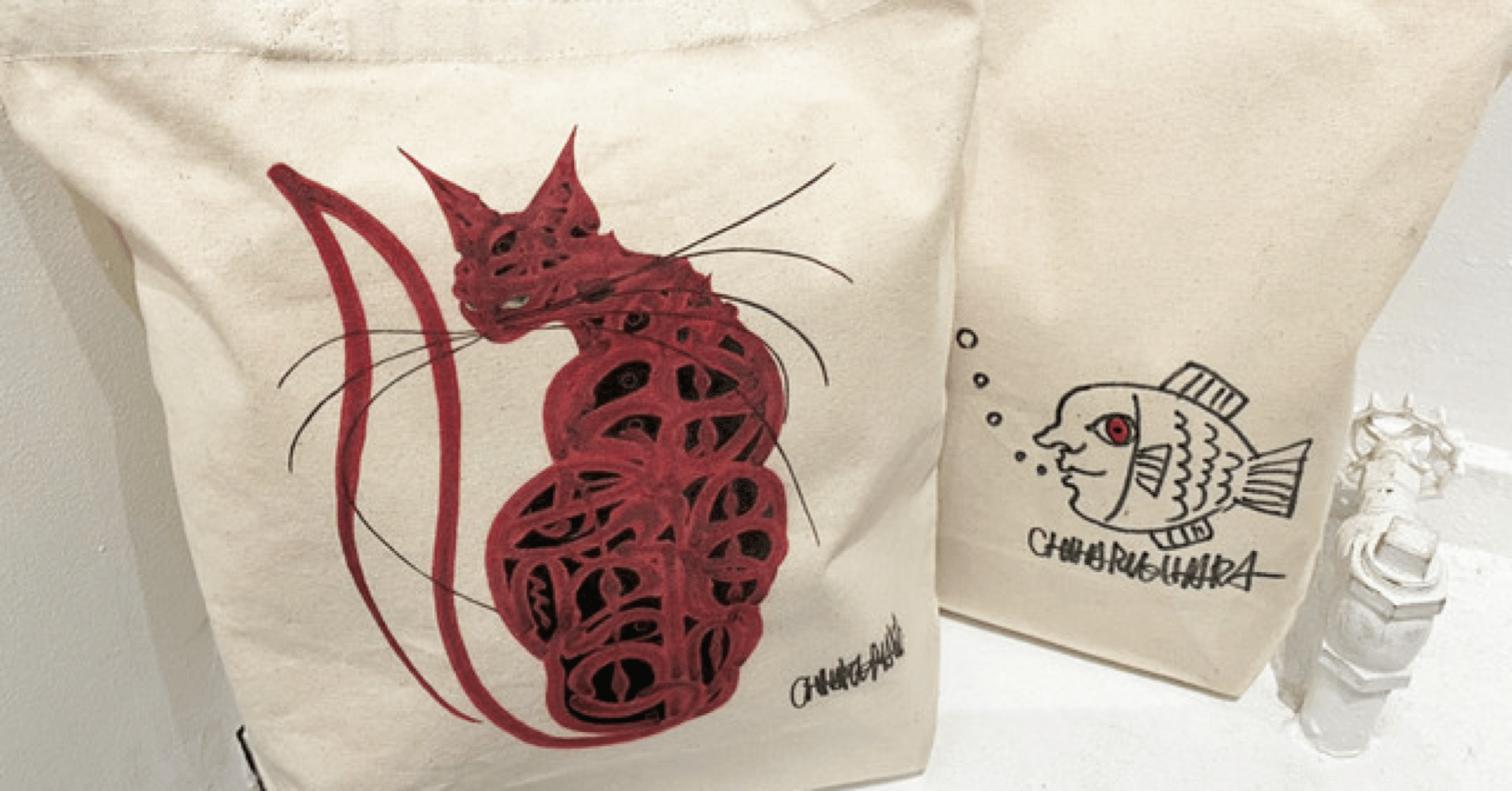 木原千春オリジナル・Vitalism限定トート【直筆ドローイング入り