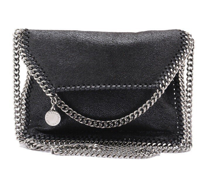 美品 ステラマッカートニー ナイロン バックパック ファラベラ チェーン 黒 STELLAMcCARTNEY ステラマッカートニー 371255 W95706 FALABELLA