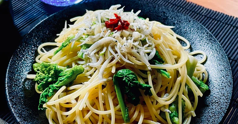 菜の花としらすのパスタ As Note
