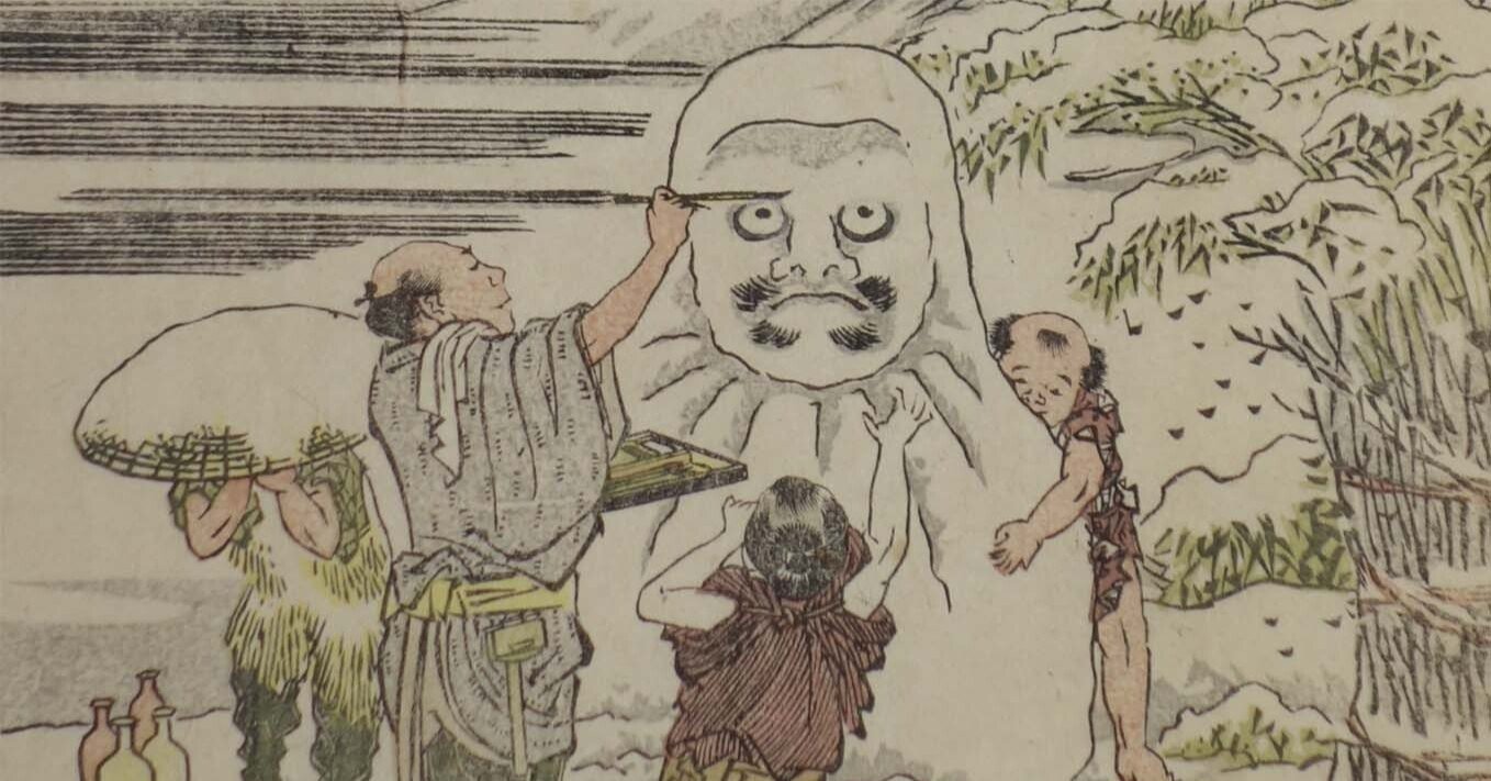 ゆきだるま様 冬の風物詩「雪だるま」。「雪だるま」の「だるま」は、5世紀