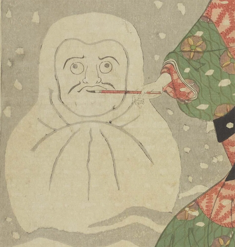 江戸時代の雪だるまは「だるま」だったというお話｜太田記念美術館