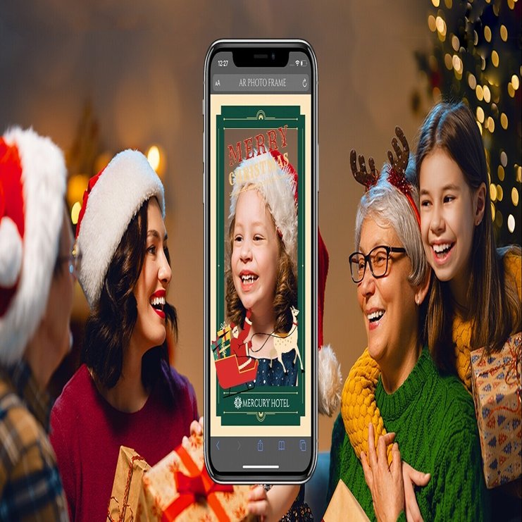 Arを使った5種のクリスマス限定フォトフレーム配布中 株式会社マーキュリー アド Note