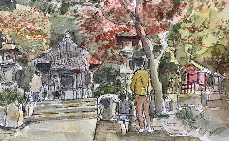 人がいる景色がいい スケッチの中の 景色の中の人 大学時代の外スケッチの作品整理のあれこれ Masa Toeic900点 英検1級挑戦中 英語 学習記録 英語は継続 Note