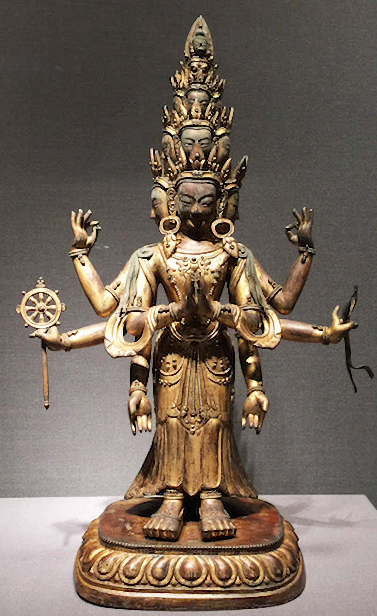 北魏　金銅観音立像 北魏 金銅観音立像 北魏 金銅観音立像 菩薩立像 文化遺産オンライン