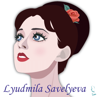 ロシア女優『リュドミラ・サベーリエワ』のイラスト｜輝っち｜note