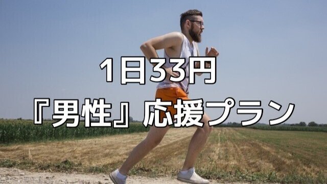 1日33円『男性』応援プラン