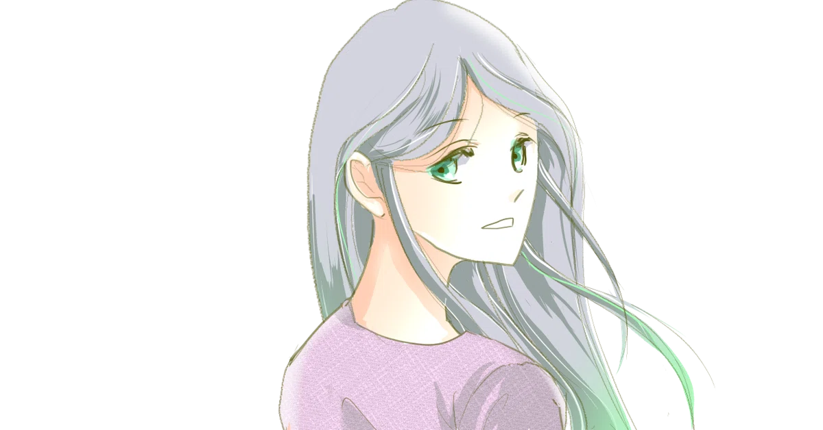振り向き逆長袖やや口