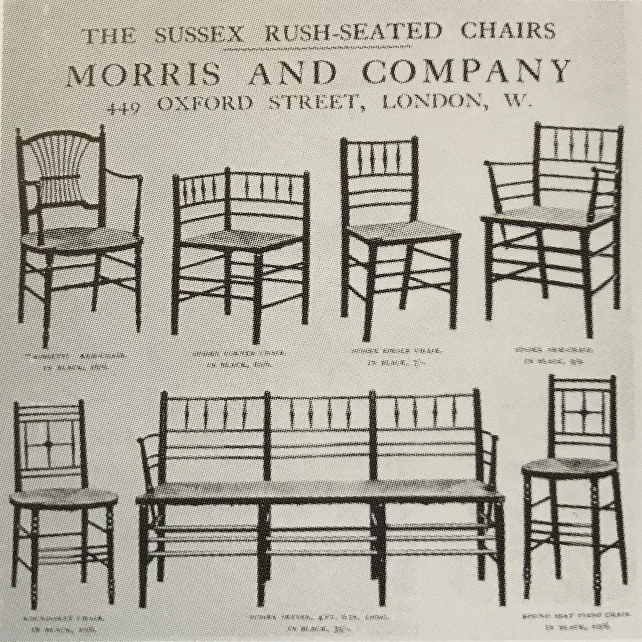 ATTRIBUTED TO PHILIP WEBB Sussex Chair, c. 1864-65｜neLco