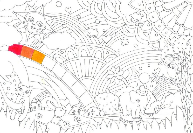 塗り絵で虹色のグラデーションをつくるテクニックを解説 ぬりえラボのnote Note 塗り絵で虹色のグラデーションをつくるテクニックを解説 ぬりえラボのnote Note
