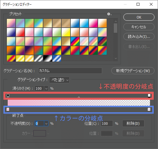 Photoshop 3色グラデーションの作り方 はむちゃん Note Photoshop 3色グラデーションの作り方 はむちゃん Note
