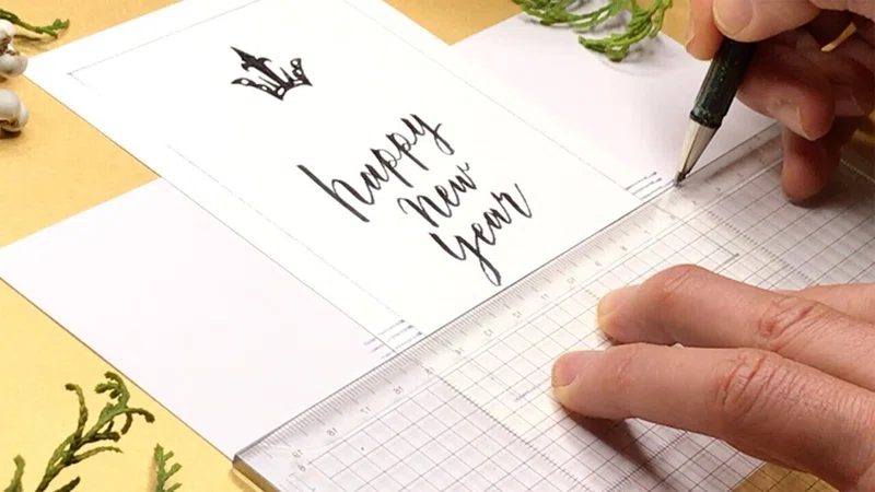 年賀状向けhandwriting はまね先生 カリグラファー 趣味系youtuber Note
