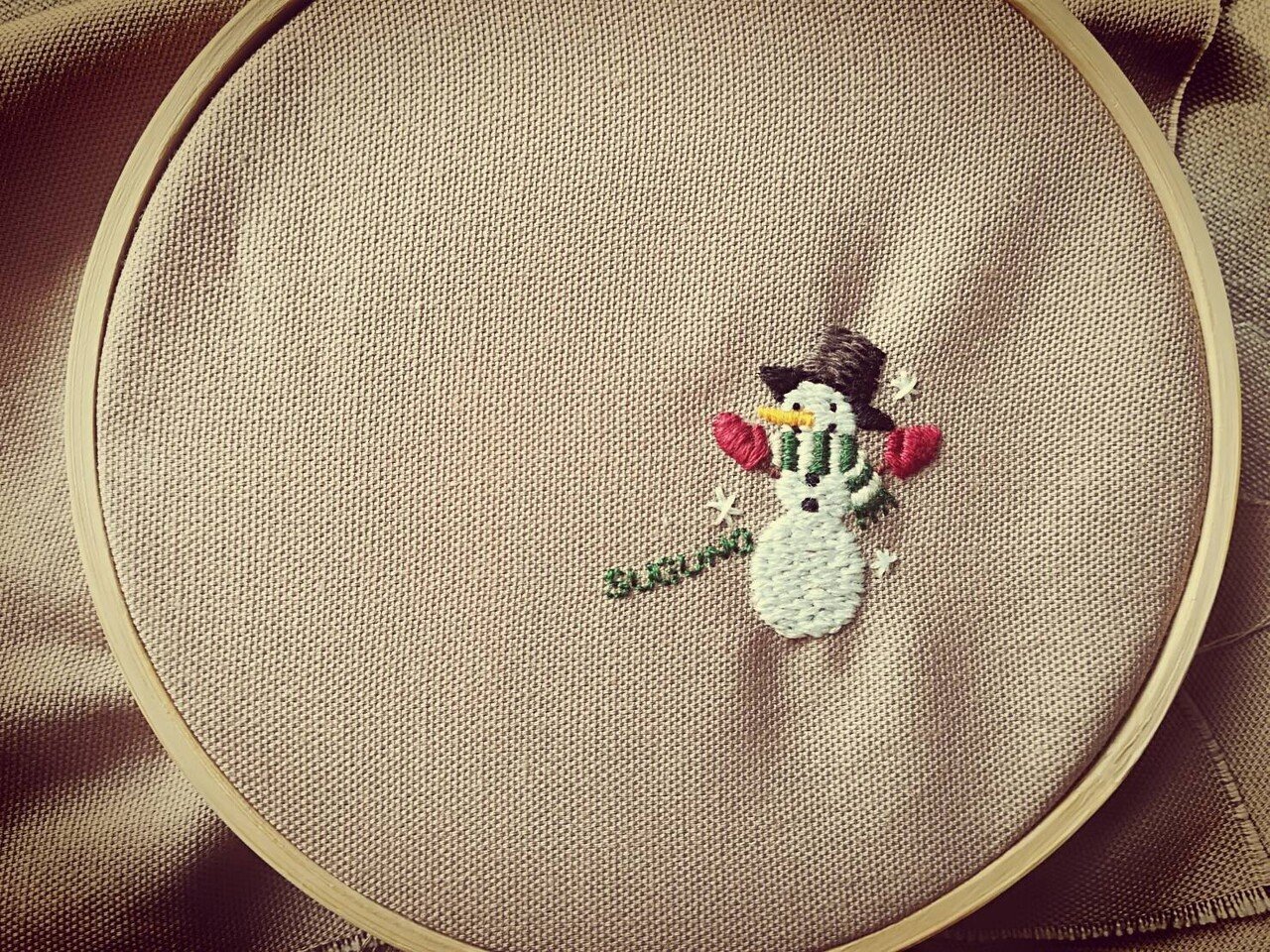 刺繍図案 雪だるまつく ろ スノーマン すぐの Note