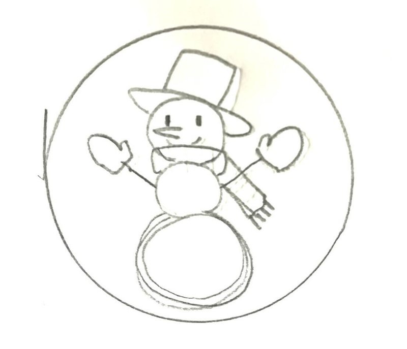 刺繍図案 雪だるまつく ろ スノーマン すぐの Note