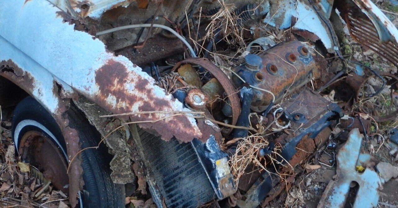 放置車両はマツダキャロル フランキー Note