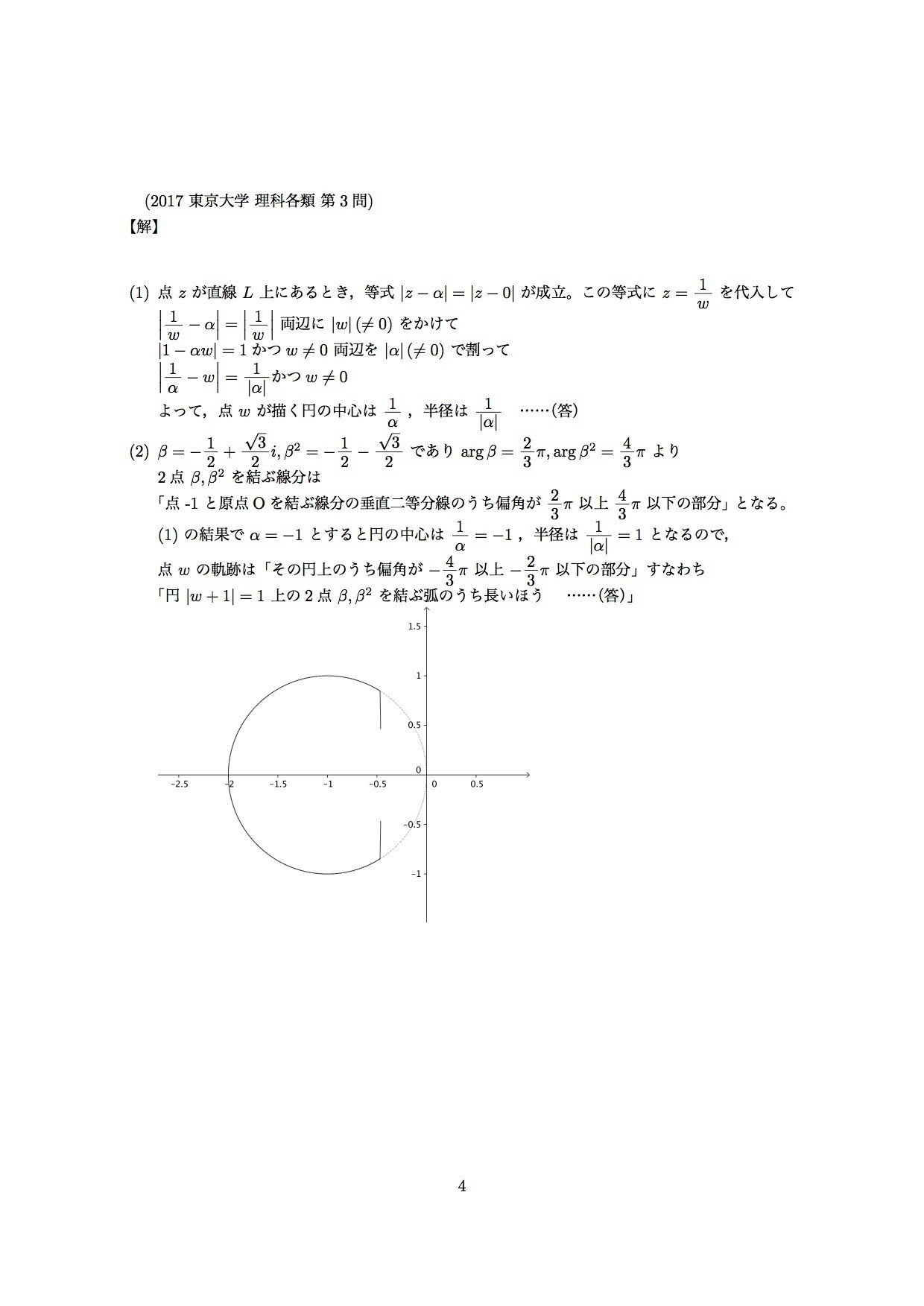 17年 大学入試数学より 複素数平面上の反転 2題 早稲田大学 理工 東京大学 理科各類 Uenotakato 上野尚人 イマイさん 数学講師 Note