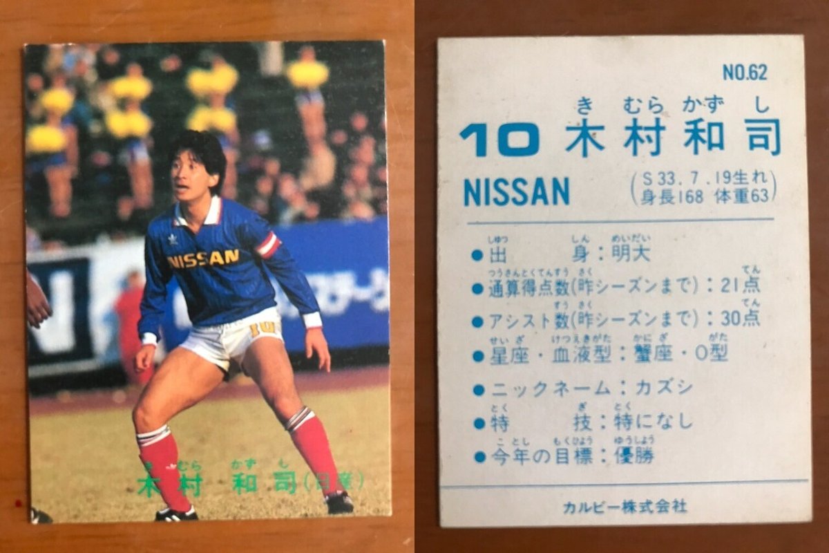 レア　１９９１年カルビーサッカーカード　レナト(日産)　当たり生写真 Rare 1991 Calbee Soccer Card Renato (Nissan) Prize Photo