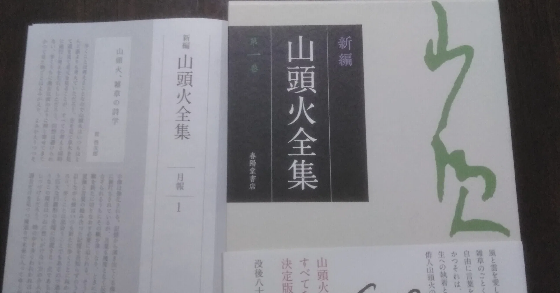 わたしの本棚82夜～「新編 山頭火全集」・第一巻｜百日草